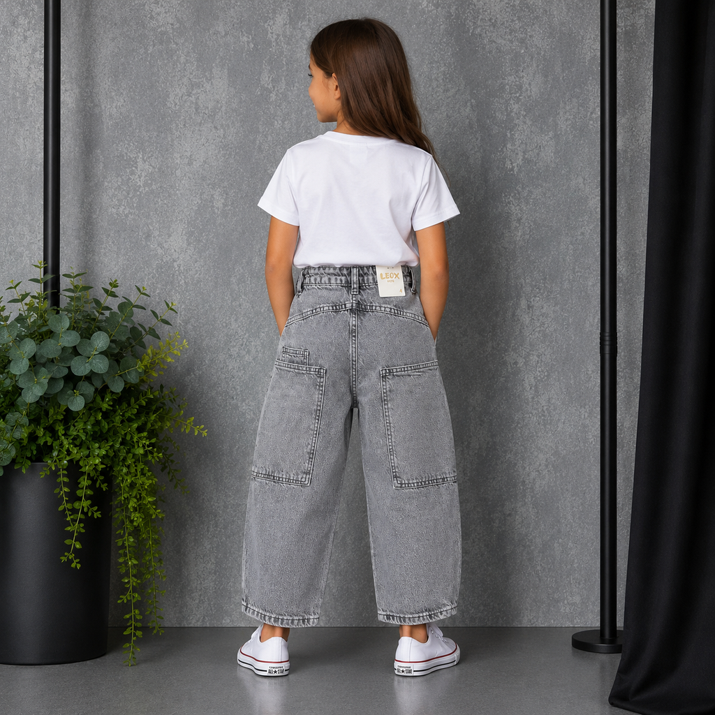 Jeans Bambina 128 Leox Kids