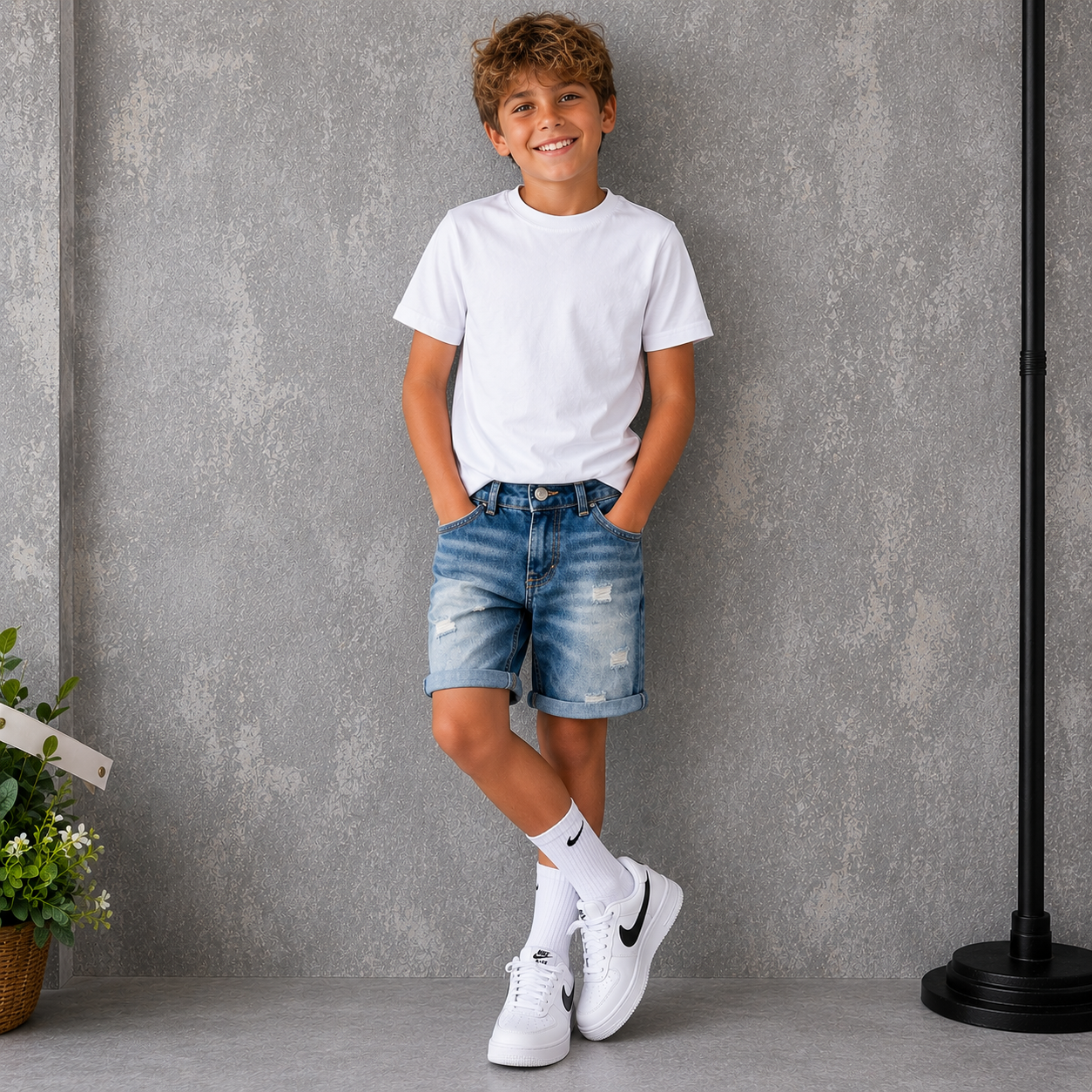 Pantaloncino Jeans Bambino 333C