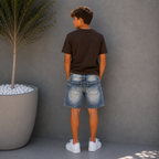 Pantaloncino jeans + T-shirt in omaggio Cristian