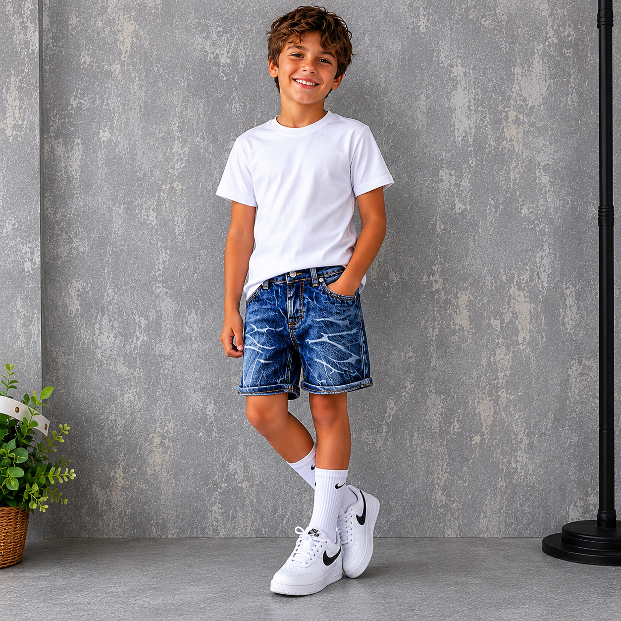 Pantaloncino Jeans Bambino 81318