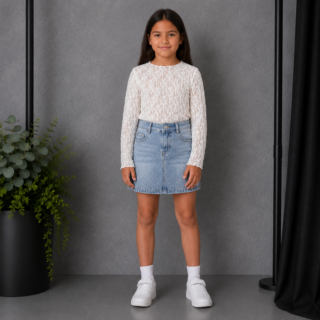T-shirt traforata Bambina 26019 Sweet Fun