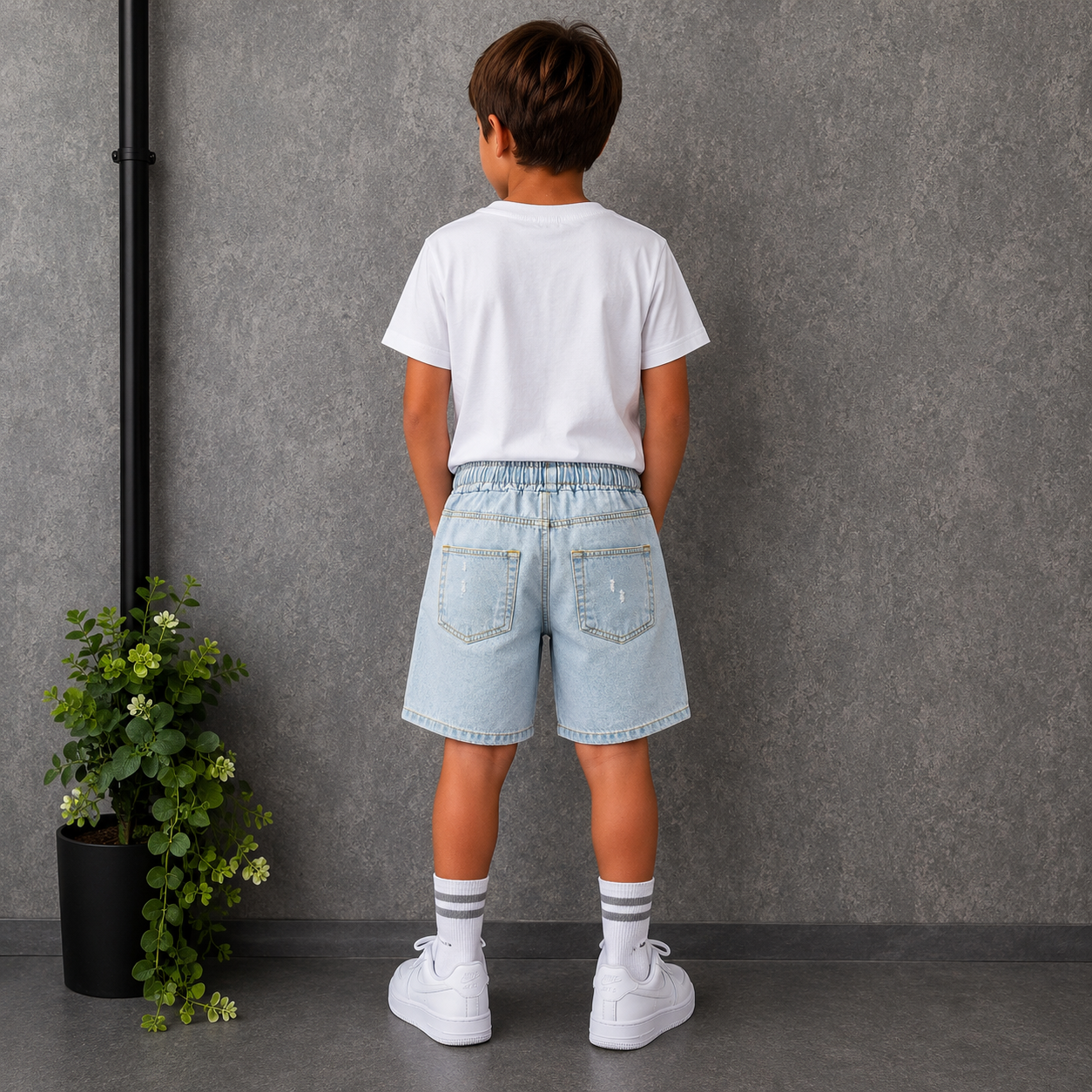 Pantaloncino Jeans Bambino R637 rebel