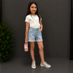 Shorts Denim Bambina 8241 Miss Bellina