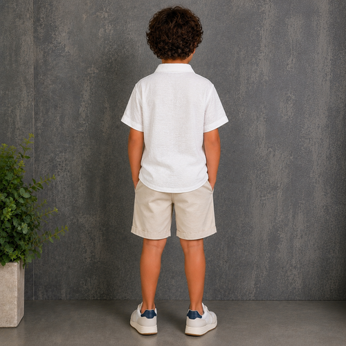 Camicia Bambino White Io chico