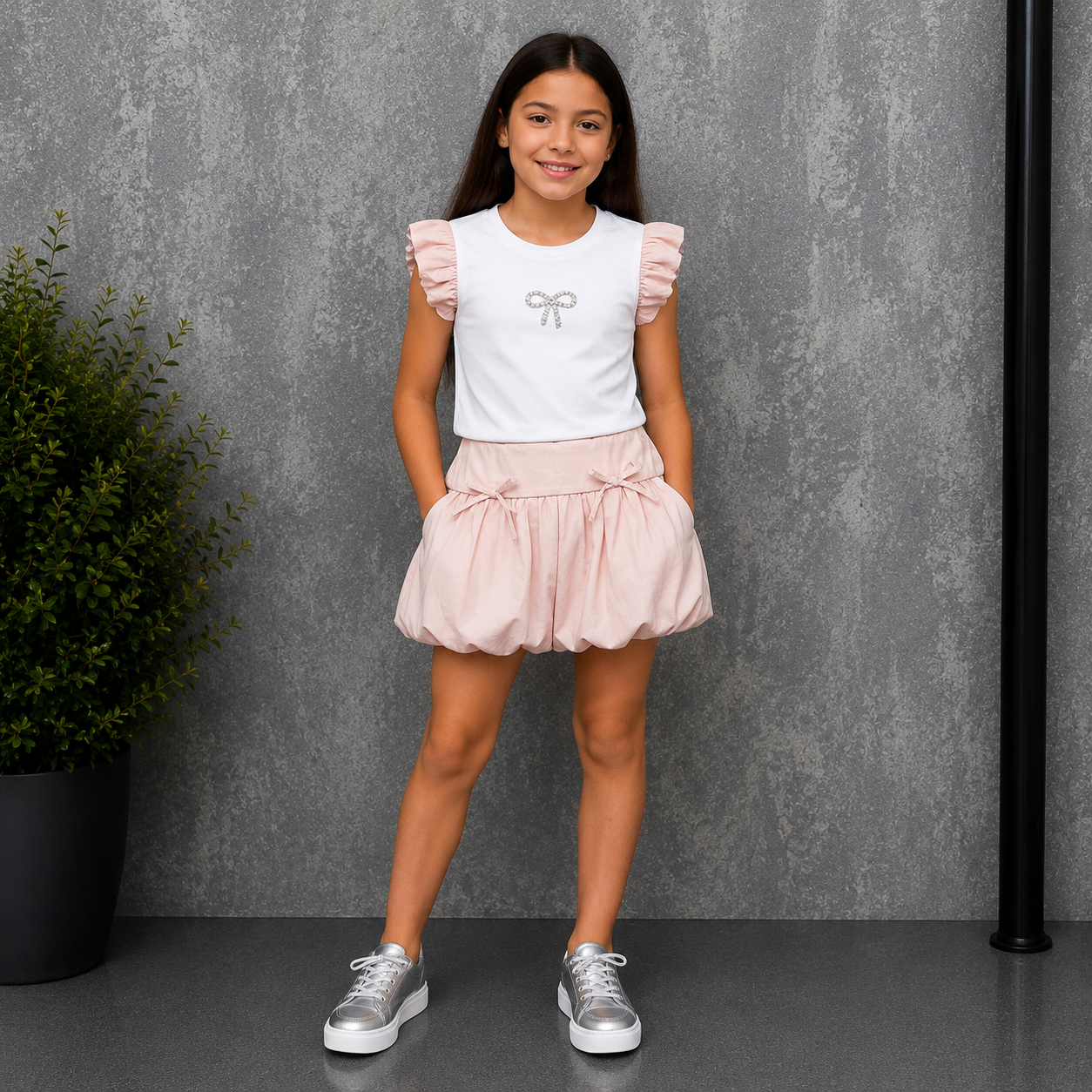 Coordinato Bambina bs0801 Lolli top