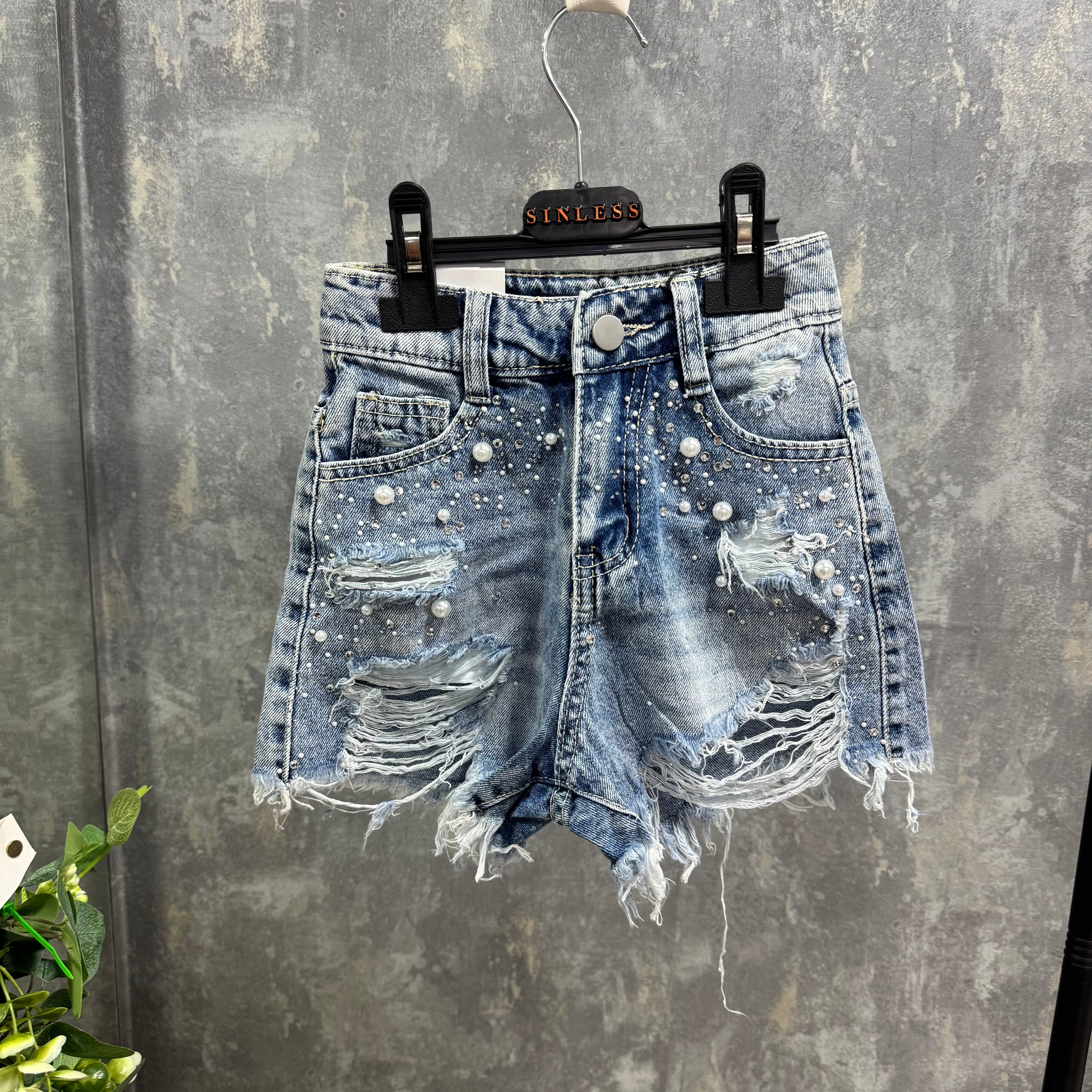Shorts Jeans Bambina 7145 Miss Image