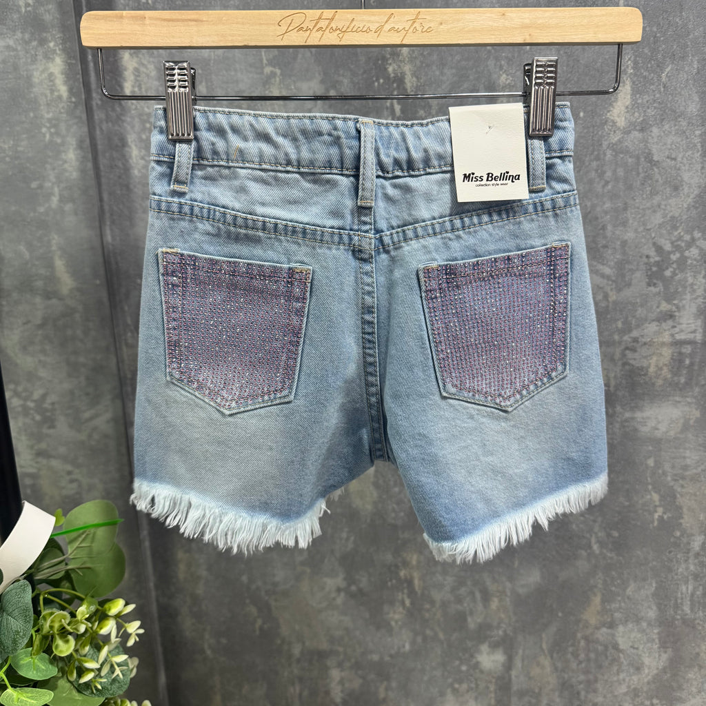 Shorts Denim Bambina 8241 Miss Bellina